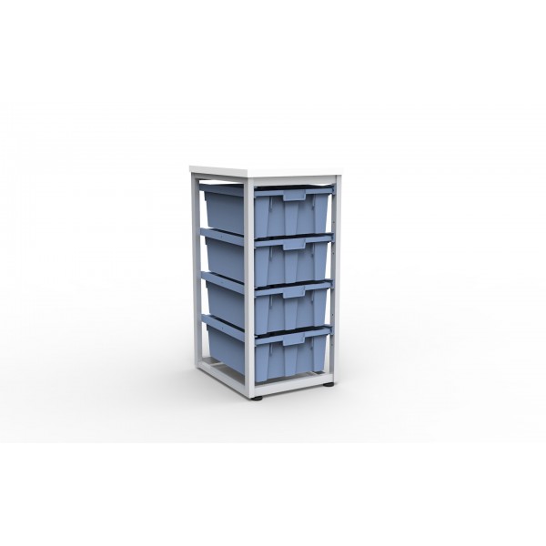 Estante Organizador, 4 Cajas Grandes